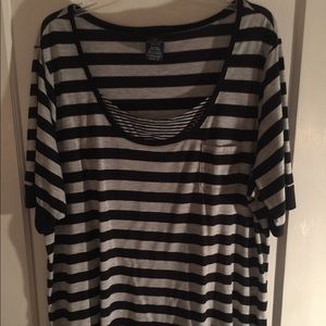 Black and white striped T-shirt